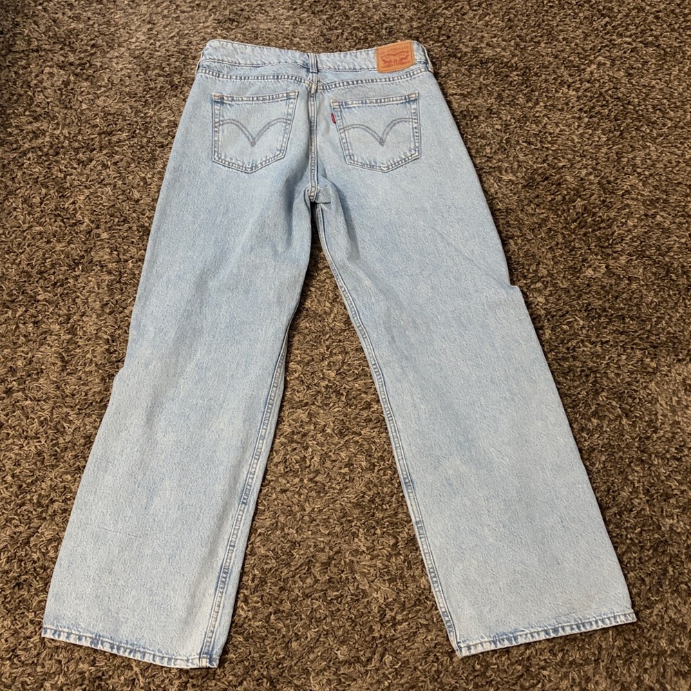 Levi's Light Blue Straight-Leg Jeans - Picture 2 of 4